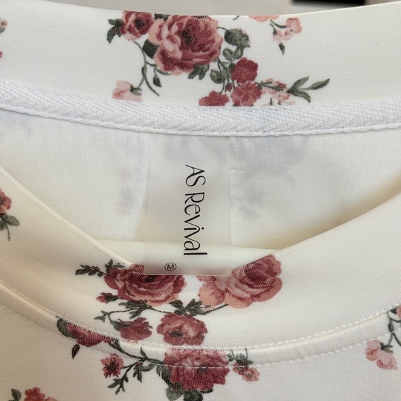 Altar'd State Floral Blouse - White and Pink - Picture 2 of 4